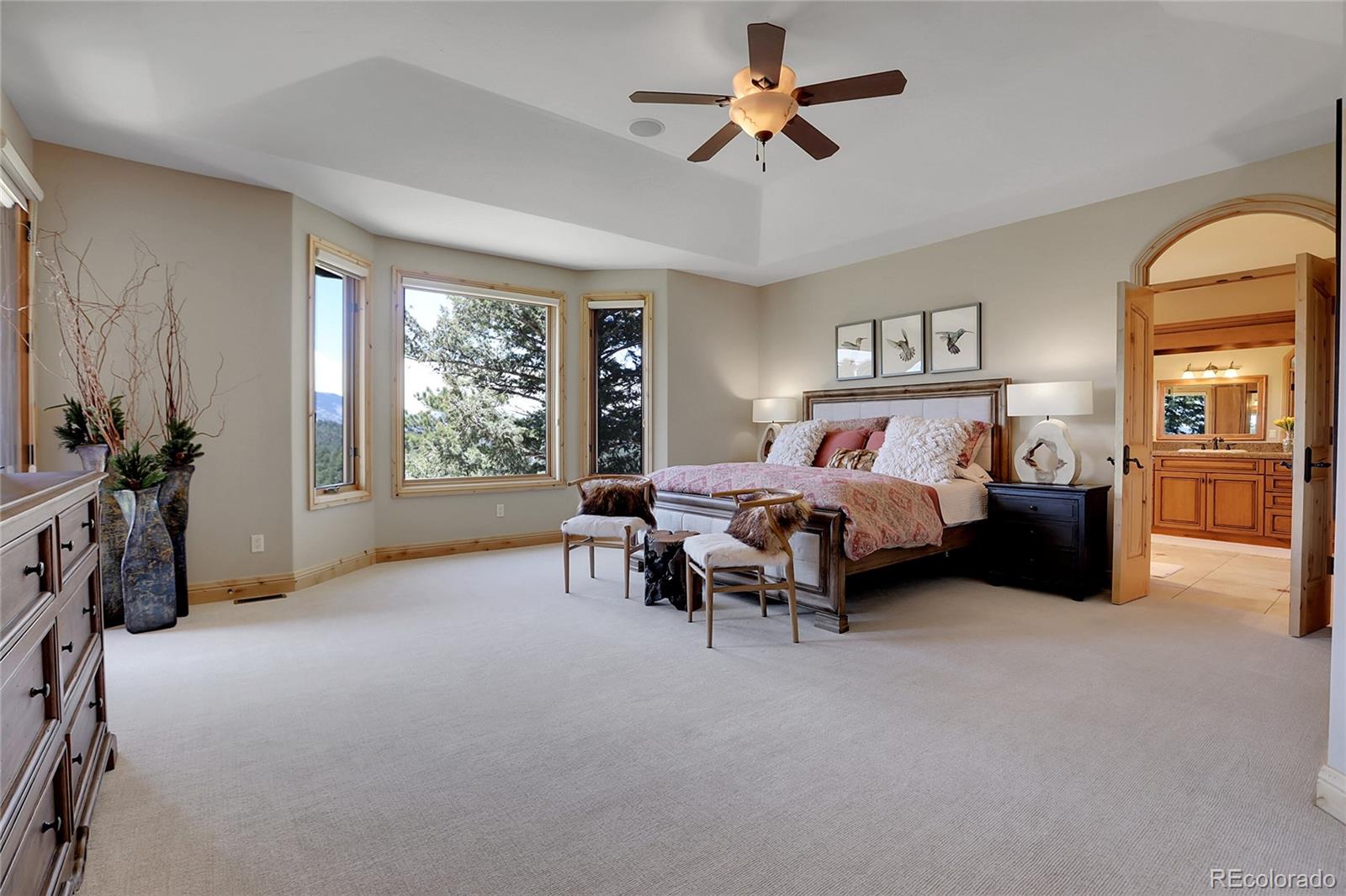 1007 Nob Hill Road Evergreen, CO 80439 - Photo 22 of 48 a bed room with furniture and a window