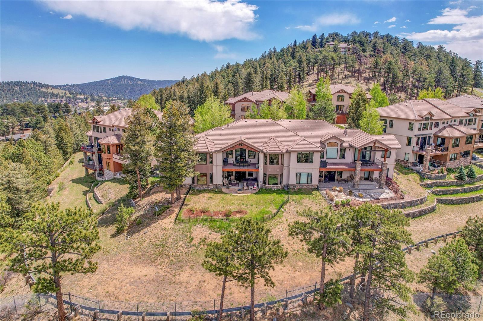 1007 Nob Hill Road Evergreen, CO 80439 - Photo 46 of 48 an aerial view of a house