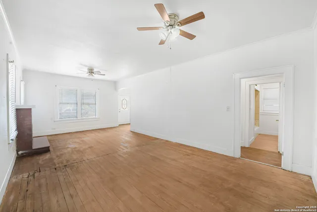wooden floor in an empty room