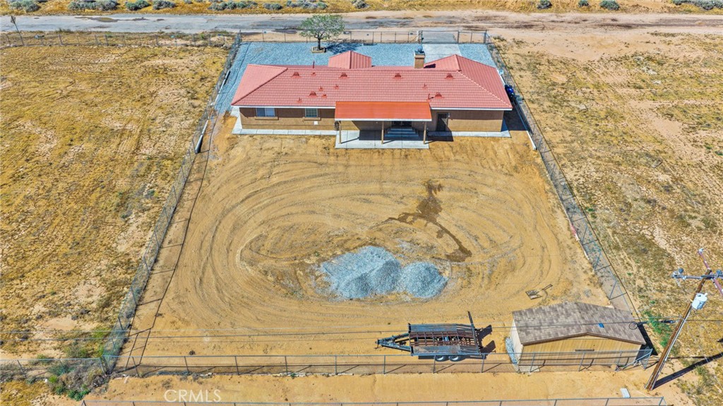 21237 S Road Apple Valley, CA 92307 - Photo 43 of 50 a aerial view of a house with a yard