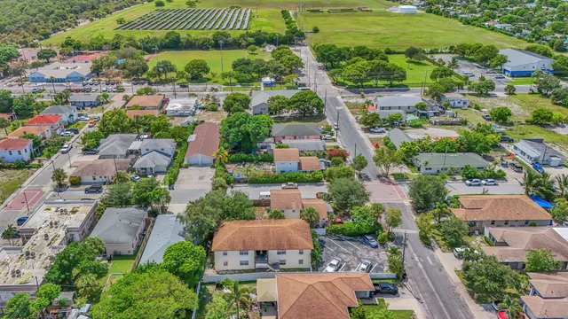 an aerial view of a city