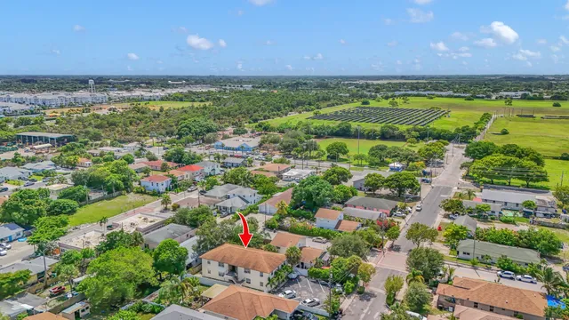 an aerial view of a city