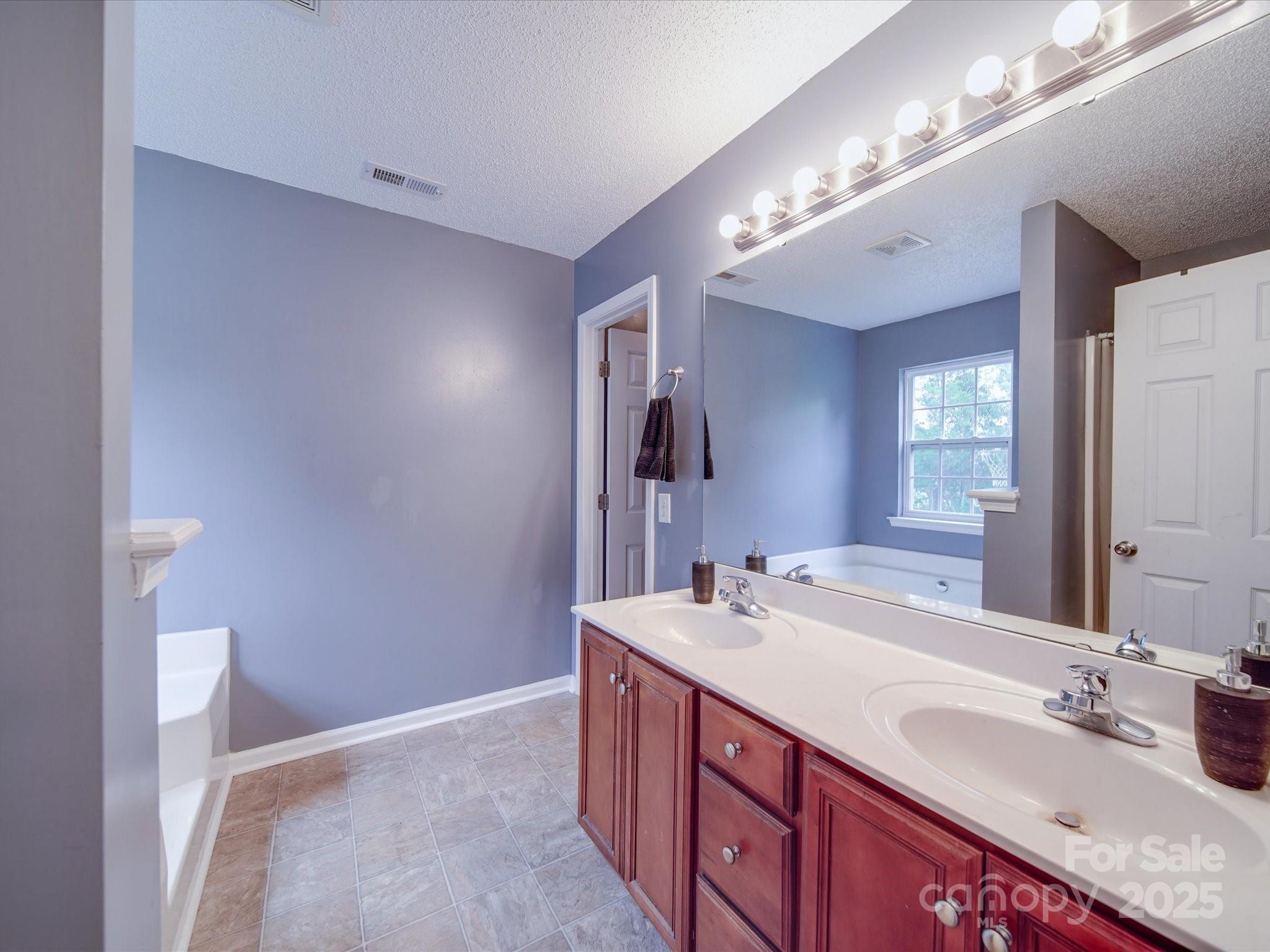 1060 South Lentz Harness Shop Road Mount Pleasant, NC 28124 - Photo 34 of 48 a spacious bathroom with a double vanity sink and a mirror