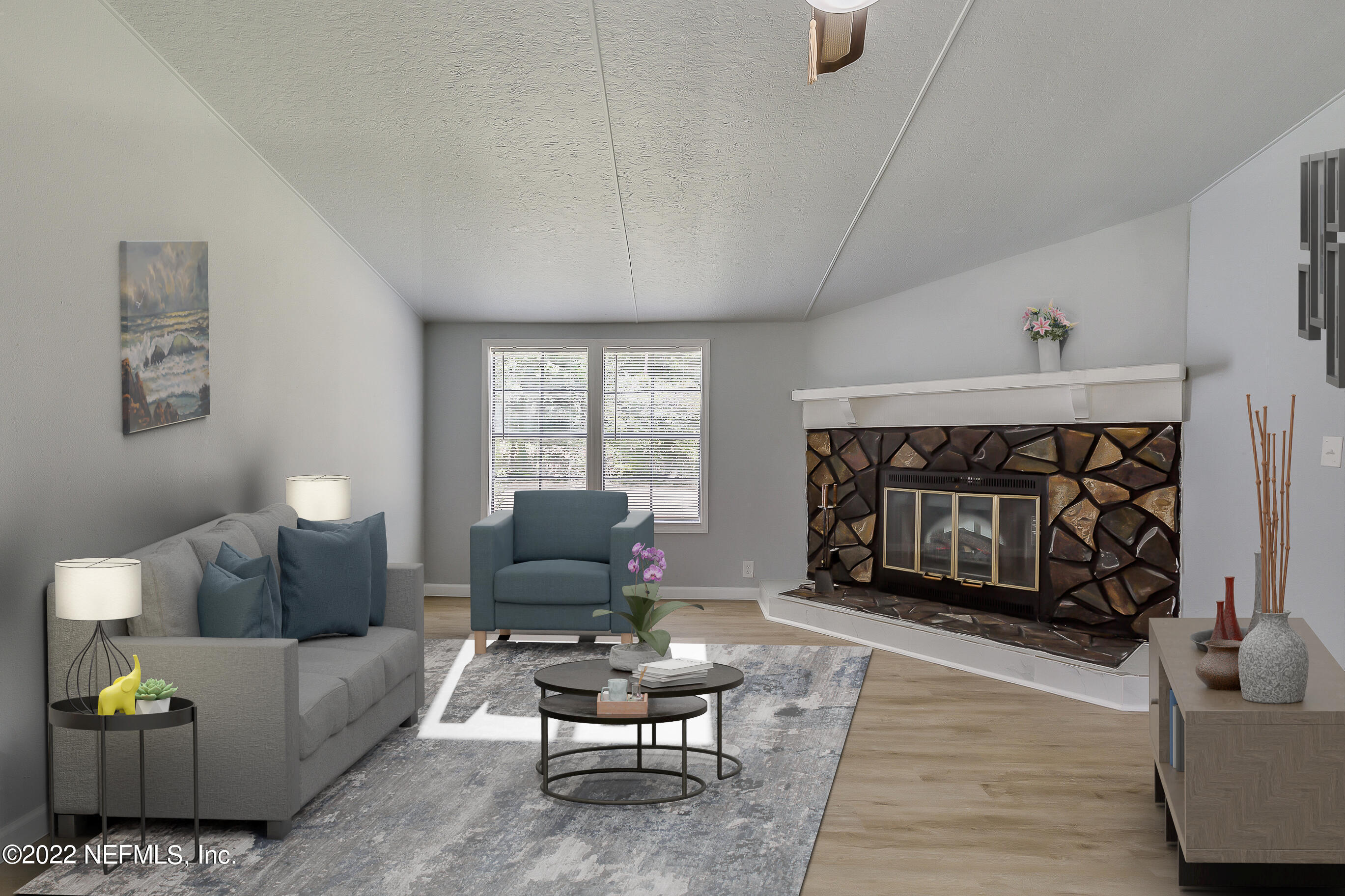 54360 Church Road Callahan, FL 32011 - Photo 3 of 37 a living room with furniture and a fireplace