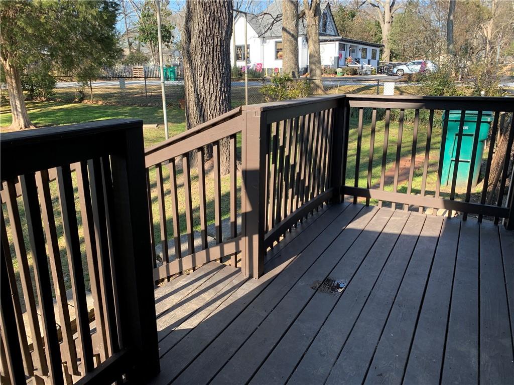 1261 Concord Road Southeast Smyrna, GA 30080 - Photo 28 of 50 a view of balcony with wooden floor