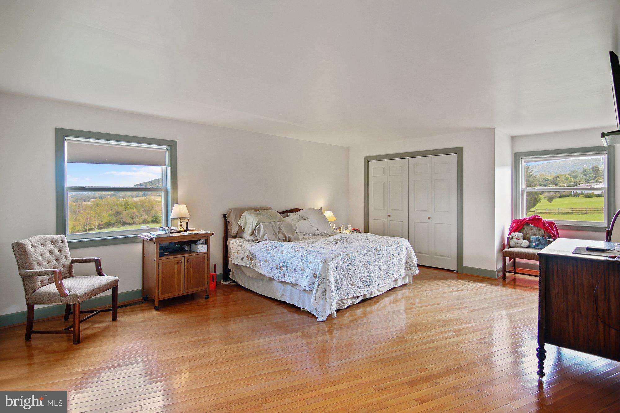 493 Hill Road Hegins, PA 17938 - Photo 14 of 46 Master suite bedroom with mountain views.