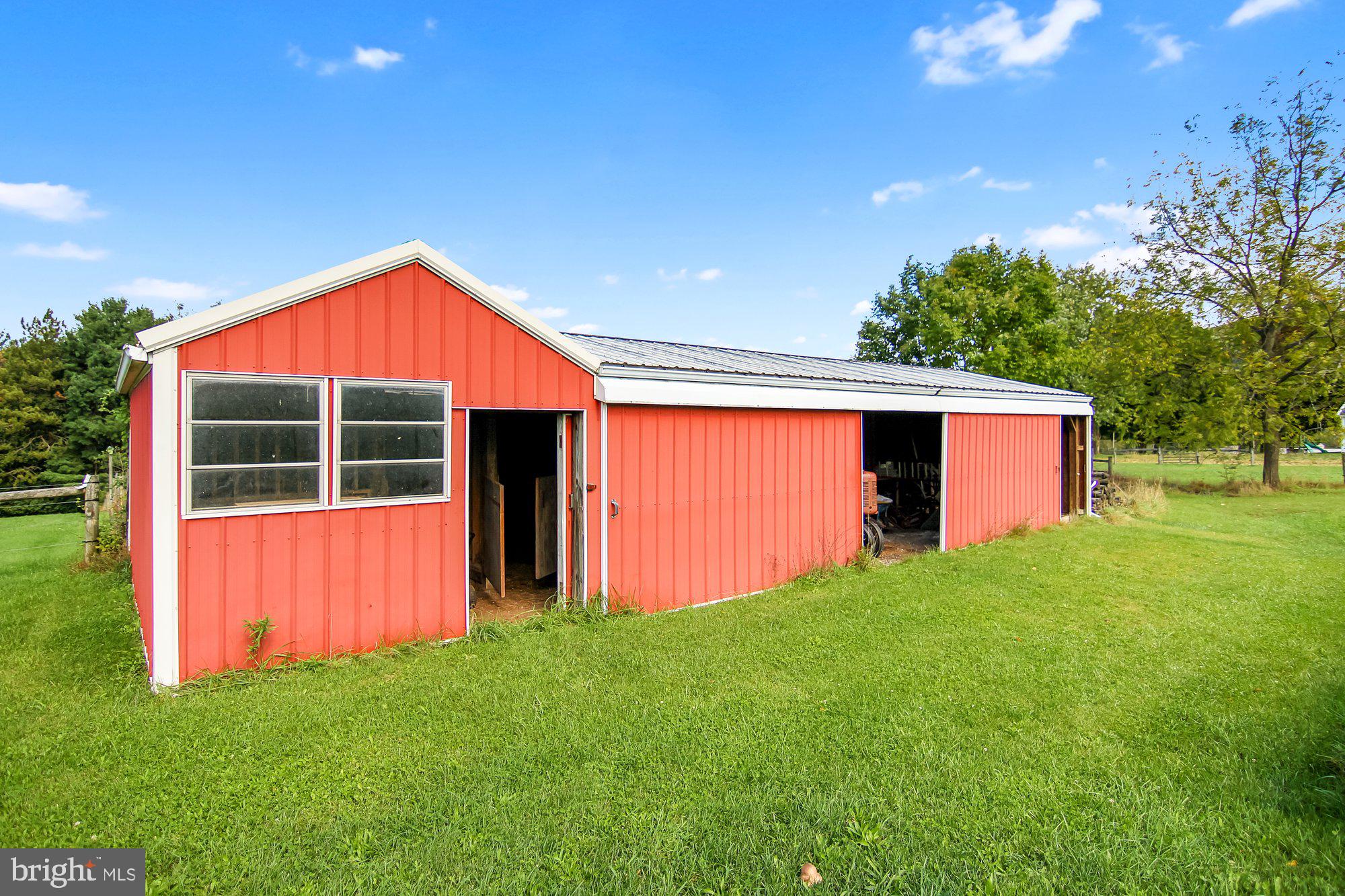 493 Hill Road Hegins, PA 17938 - Photo 37 of 46 Stable showing the barn doors and man door.