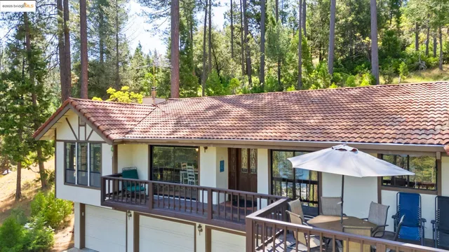 a house view with a seating space