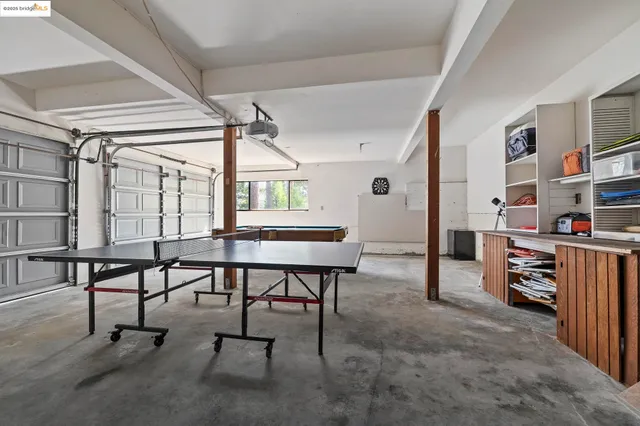 a view of a lake with a mountain in the background