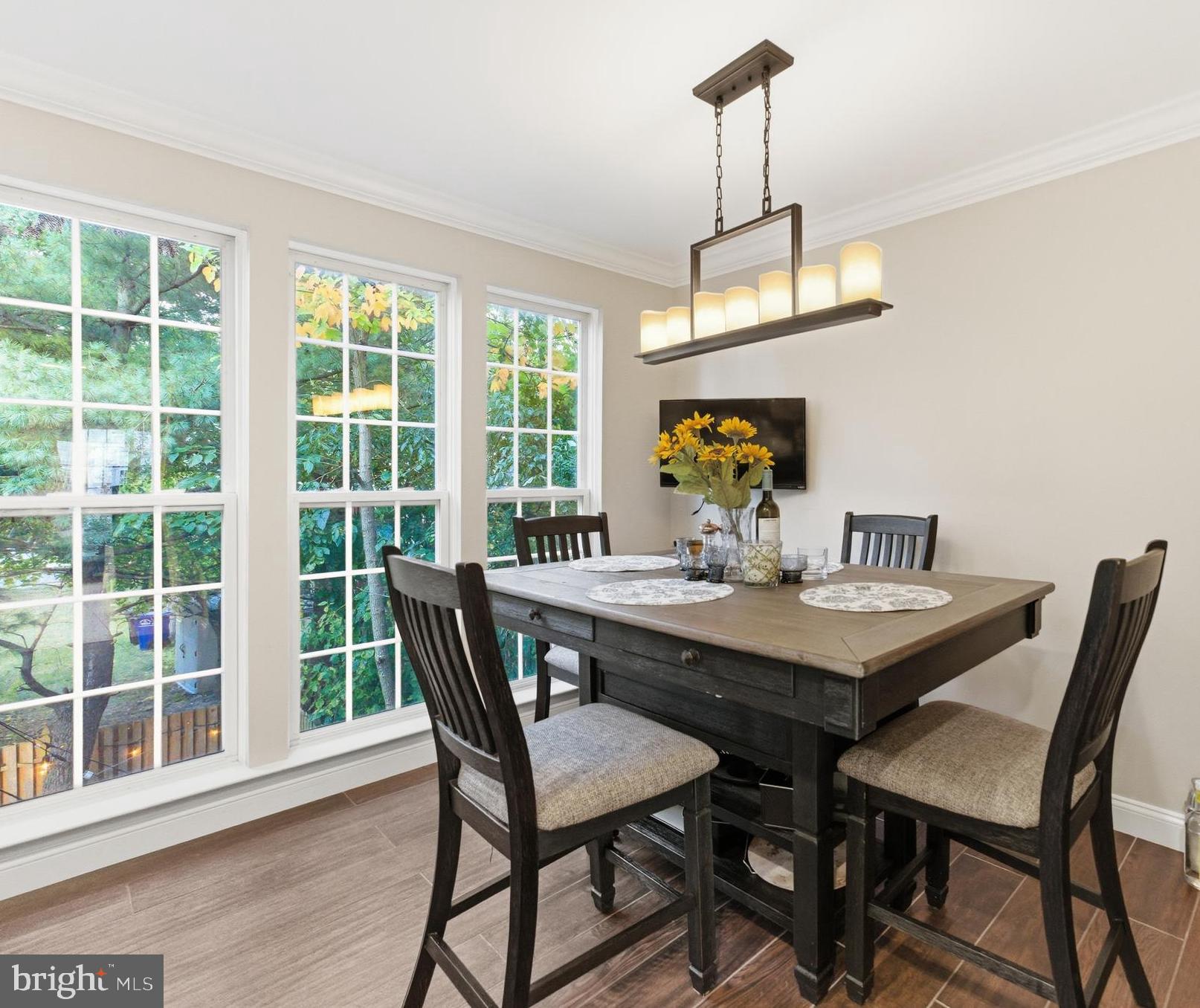 1 Weatherly Road Delran, NJ 08075 - Photo 10 of 32 a view of a dining room with a table chairs and chandelier
