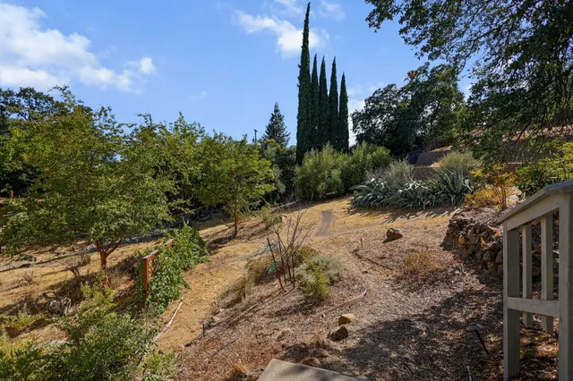 a view of a city with a building in the background