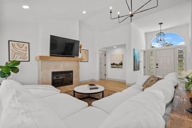 a living room with a couch