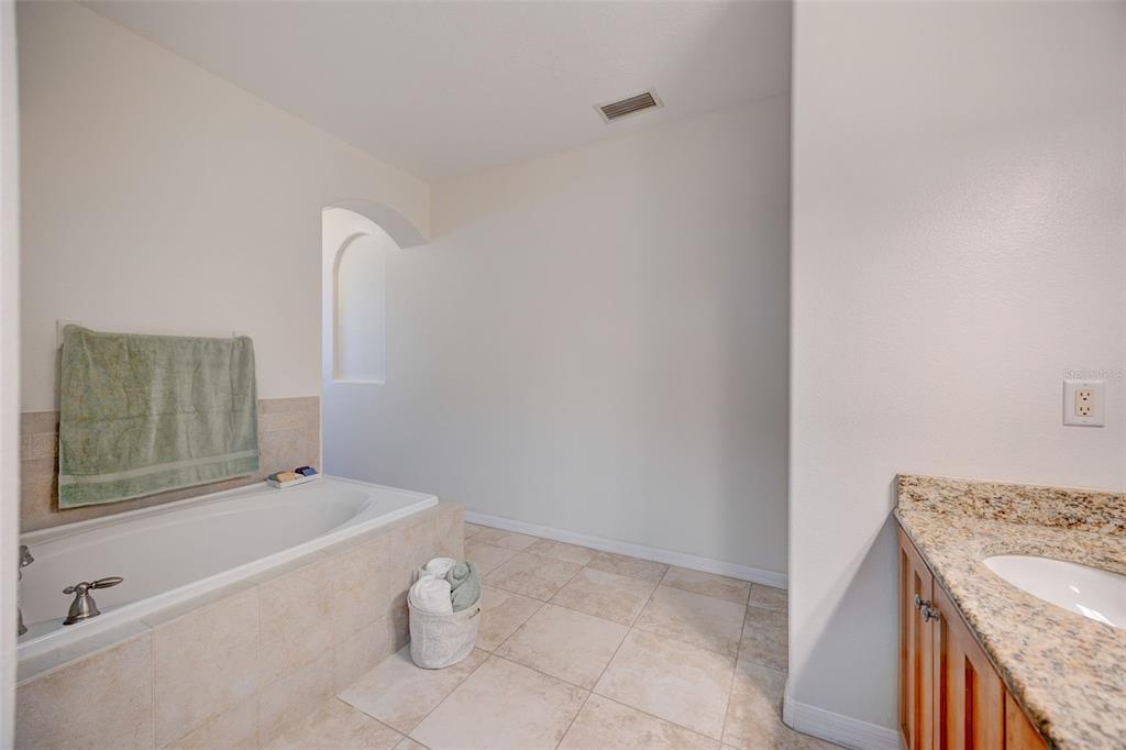 6020 Fishhawk Crossing Boulevard Lithia, FL 33547 - Photo 31 of 53 a bathroom with a bathtub and shower
