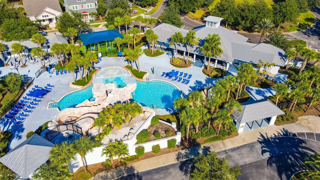 6020 Fishhawk Crossing Boulevard Lithia, FL 33547 - Photo 52 of 53 an aerial view of a house with a yard and outdoor seating