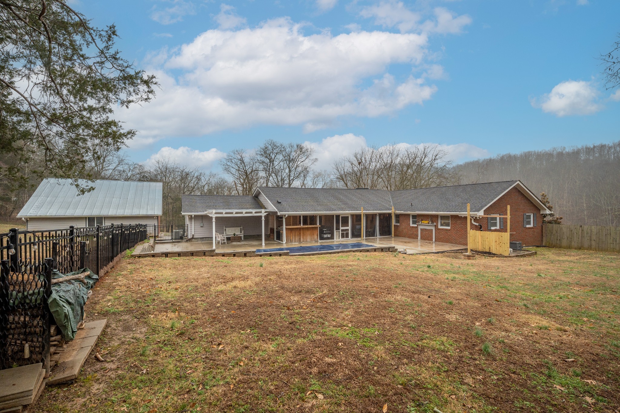 811 Hogans Branch Road Hendersonville, TN 37075 - Photo 29 of 34 front view of house with big yard and large trees
