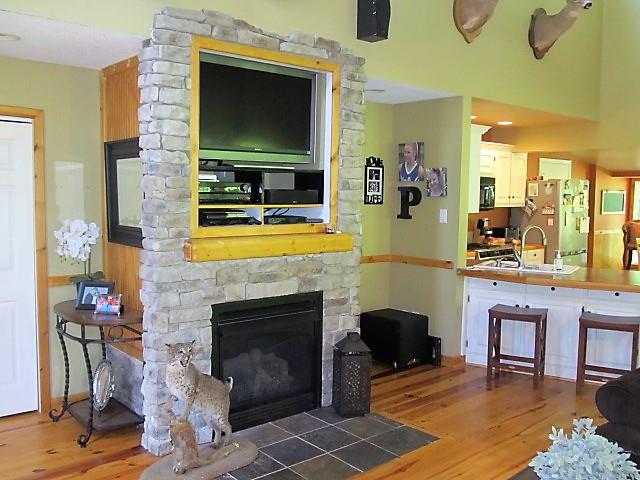3248 Riley Creek Road Normandy, TN 37360 - Photo 9 of 24 a living room with furniture a flat screen tv and a fireplace
