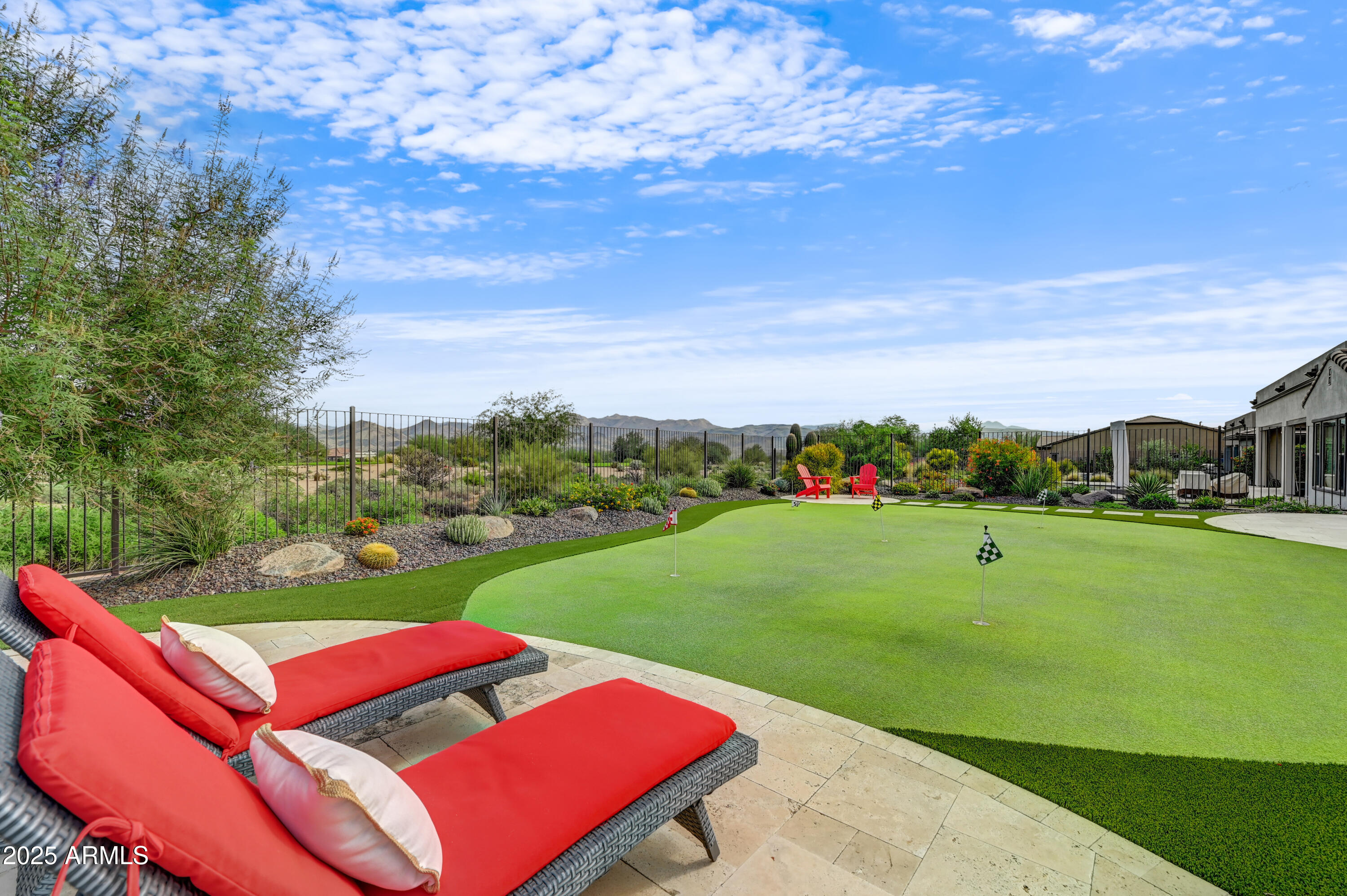 18008 East Wolf Tree Lane Rio Verde, AZ 85263 - Photo 32 of 66 26-Putting Green Sitting