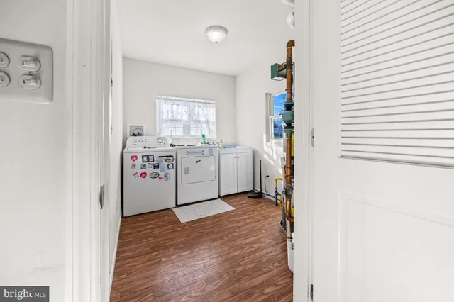 a view of storage and utility room