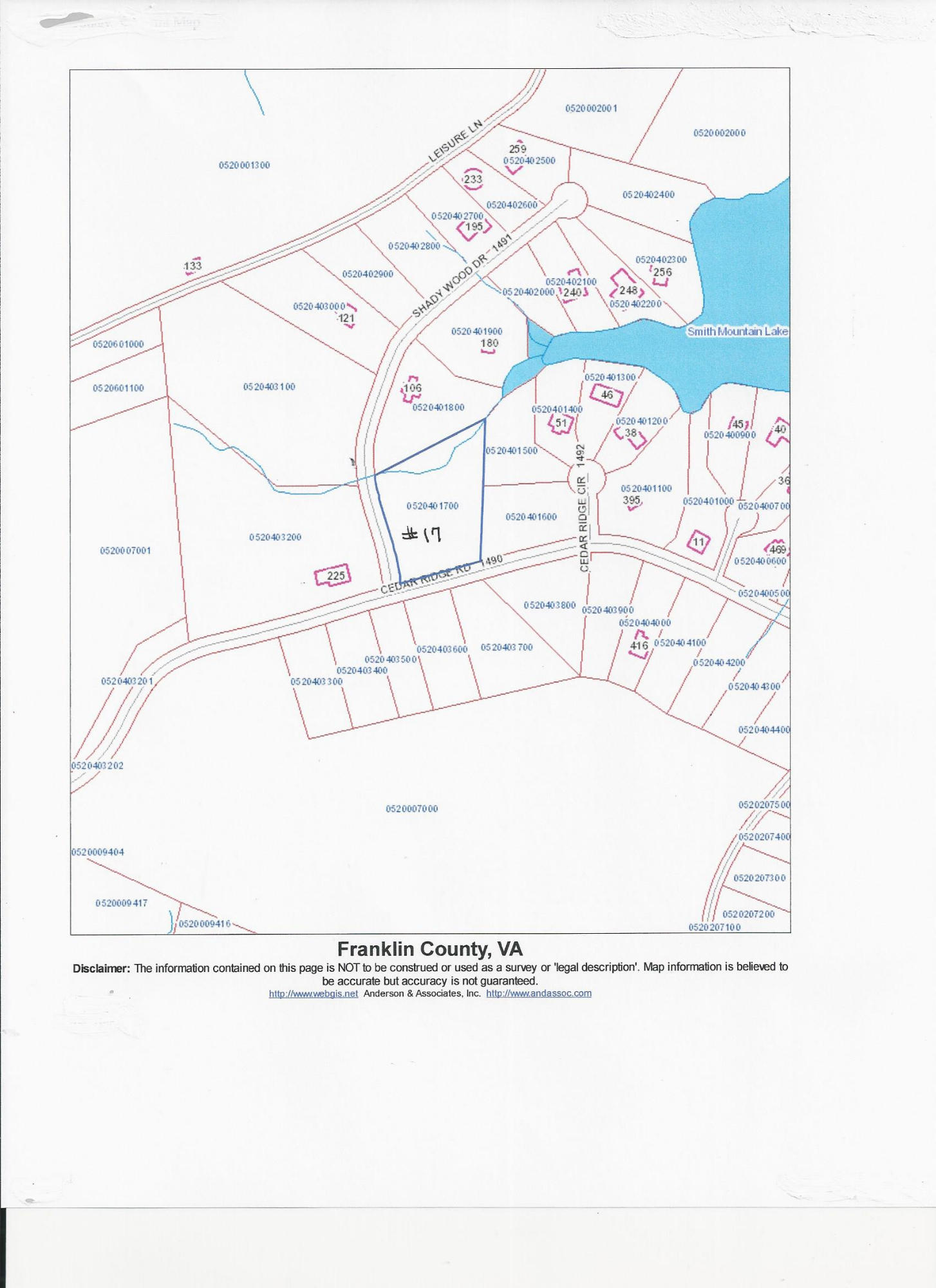 Lot 17 Cedar Ridge Rd Union Union Hall, VA 24176 - Photo 2 of 6 Lot 17--Cedar Ridge