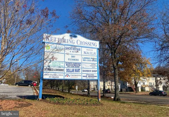 a view of a building with a street