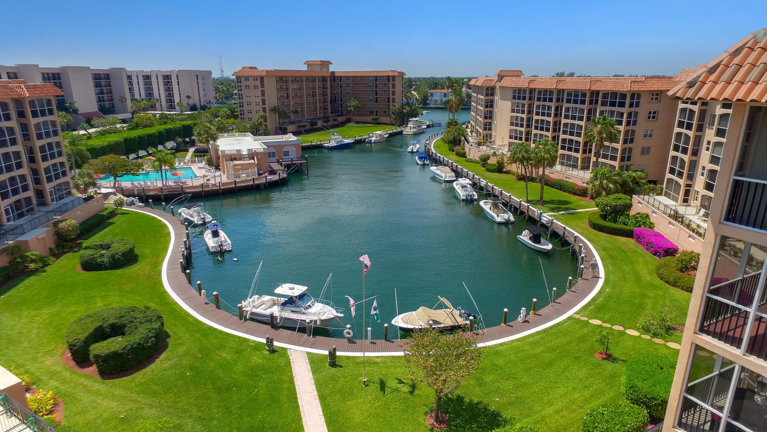 2871 North Ocean Boulevard, Unit C205 Boca Raton, FL 33431 - Photo 37 of 97 8_aerial_san_rmo_harbor