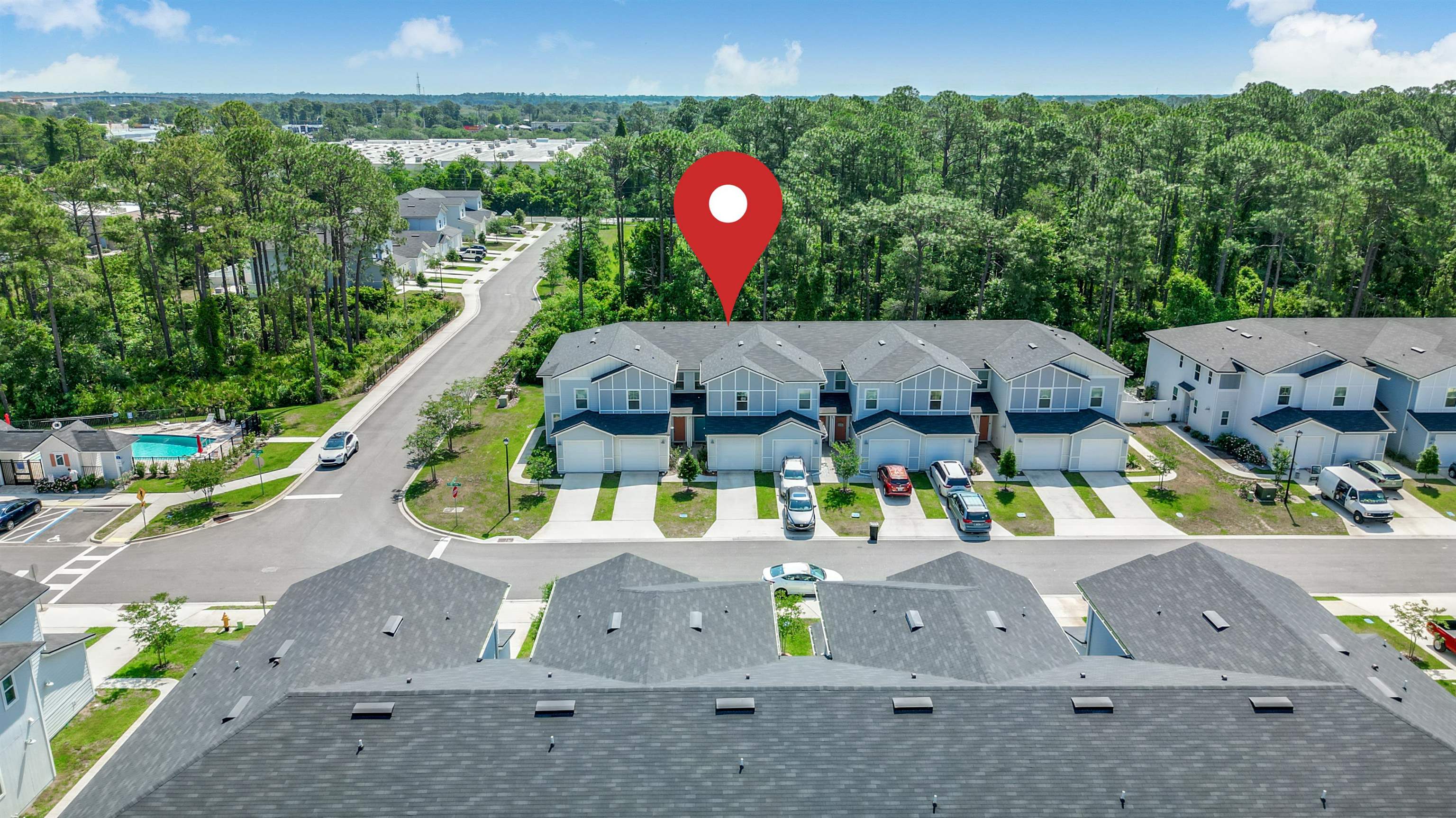 98 Ridge Lake Road St. Augustine, FL 32086 - Photo 27 of 31 an aerial view of a house with a swimming pool