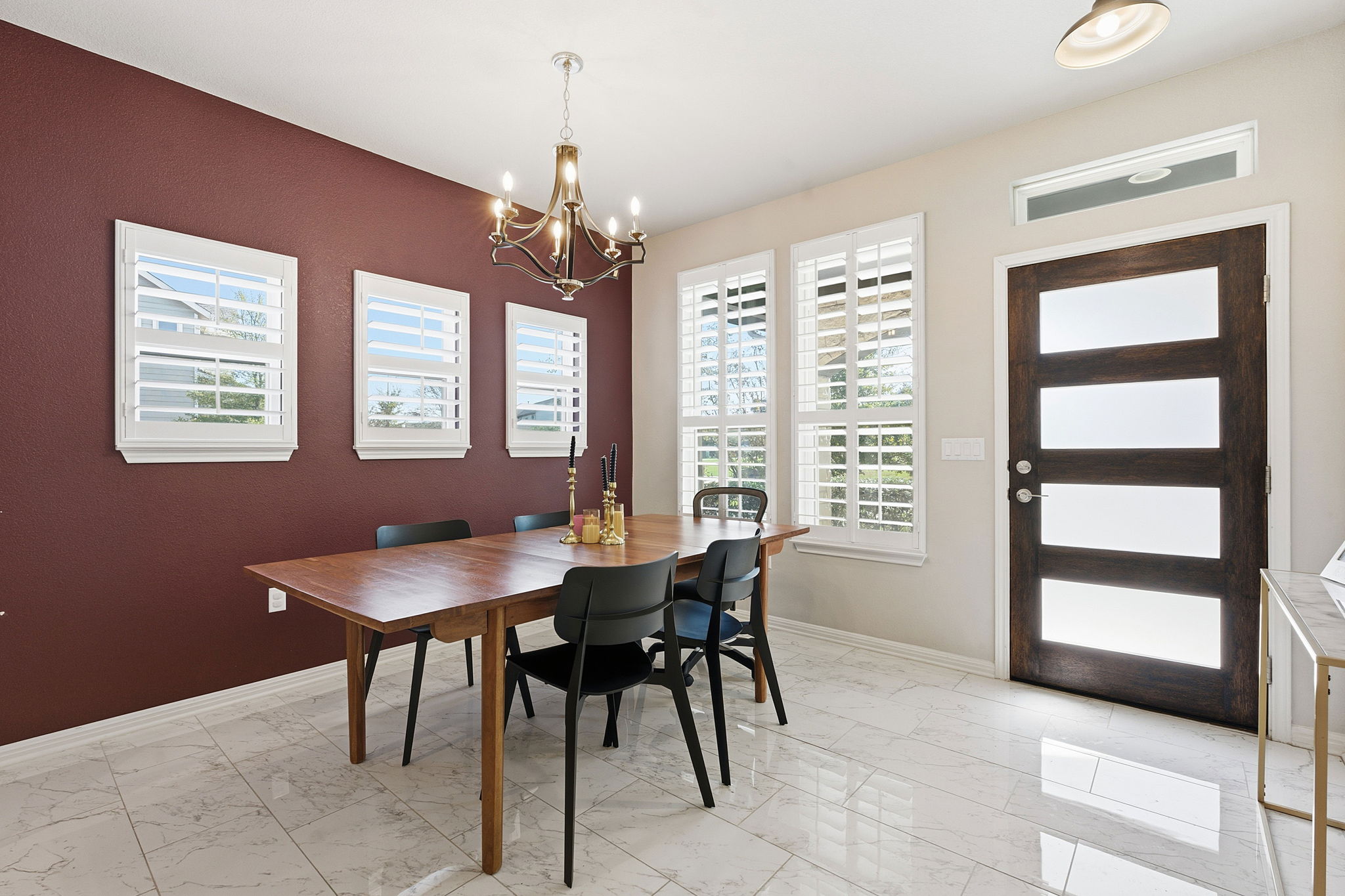 5720 Baythorne Drive Austin, TX 78747 - Photo 7 of 19 a view of a dining room with furniture and windows