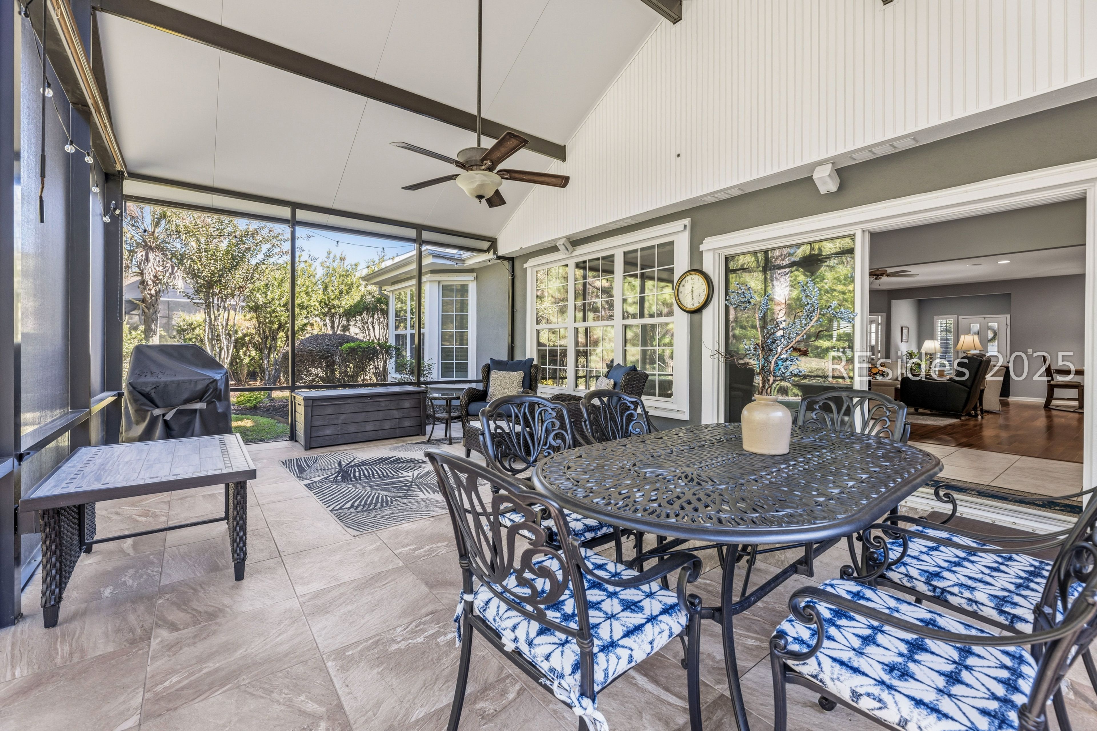 10 Fairforest Lane Bluffton, SC 29909 - Photo 2 of 46 Very large screened lanai with tile floors