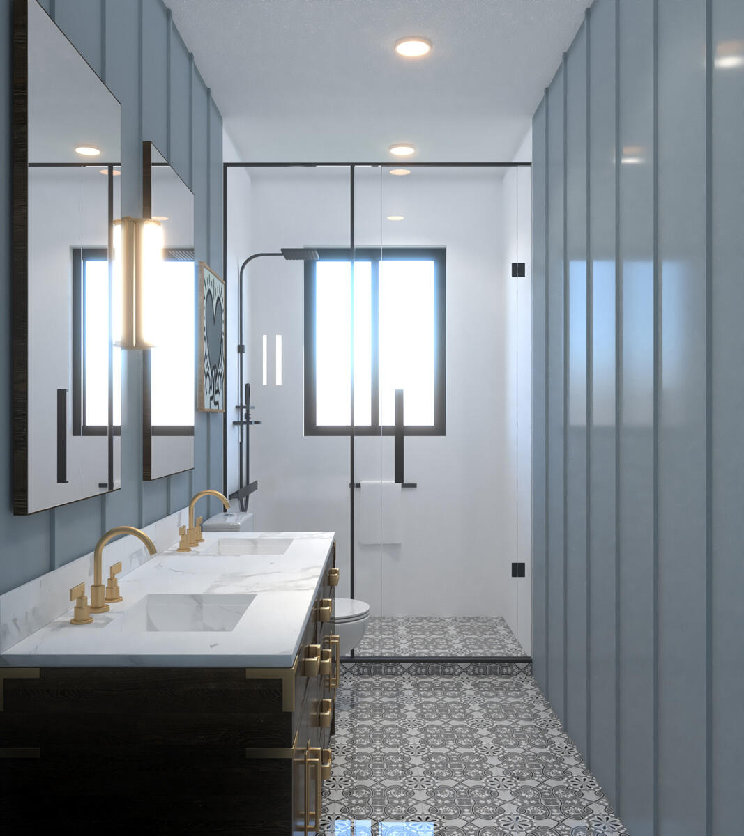 200 B 15th Circle Key Colony Beach, FL 33051 - Photo 16 of 72 a bathroom with a sink and a mirror