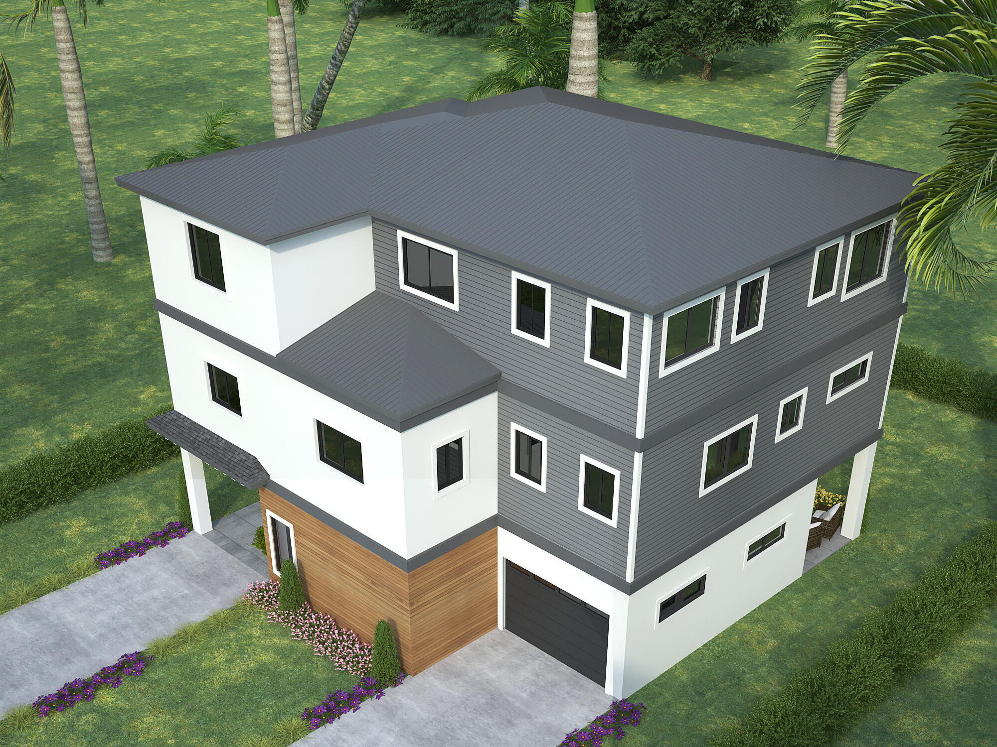 200 B 15th Circle Key Colony Beach, FL 33051 - Photo 3 of 72 a aerial view of a house with a yard