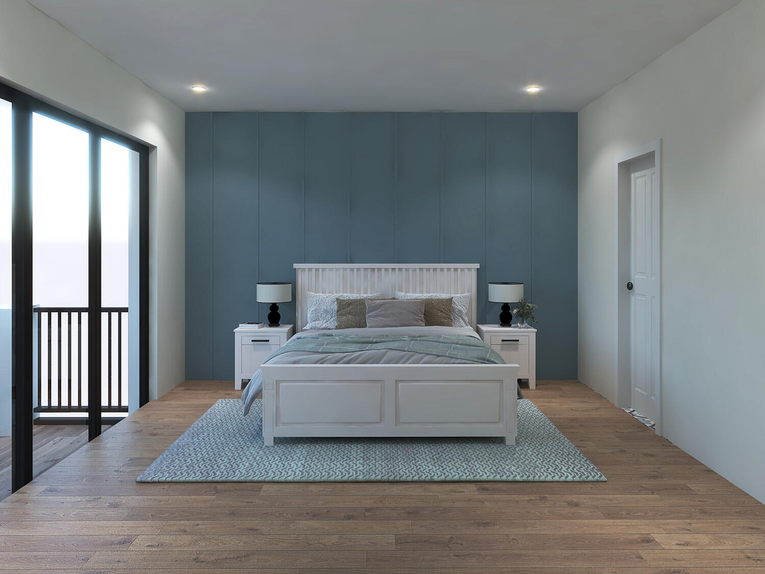 200 B 15th Circle Key Colony Beach, FL 33051 - Photo 31 of 72 a bedroom with a bed and wooden floor