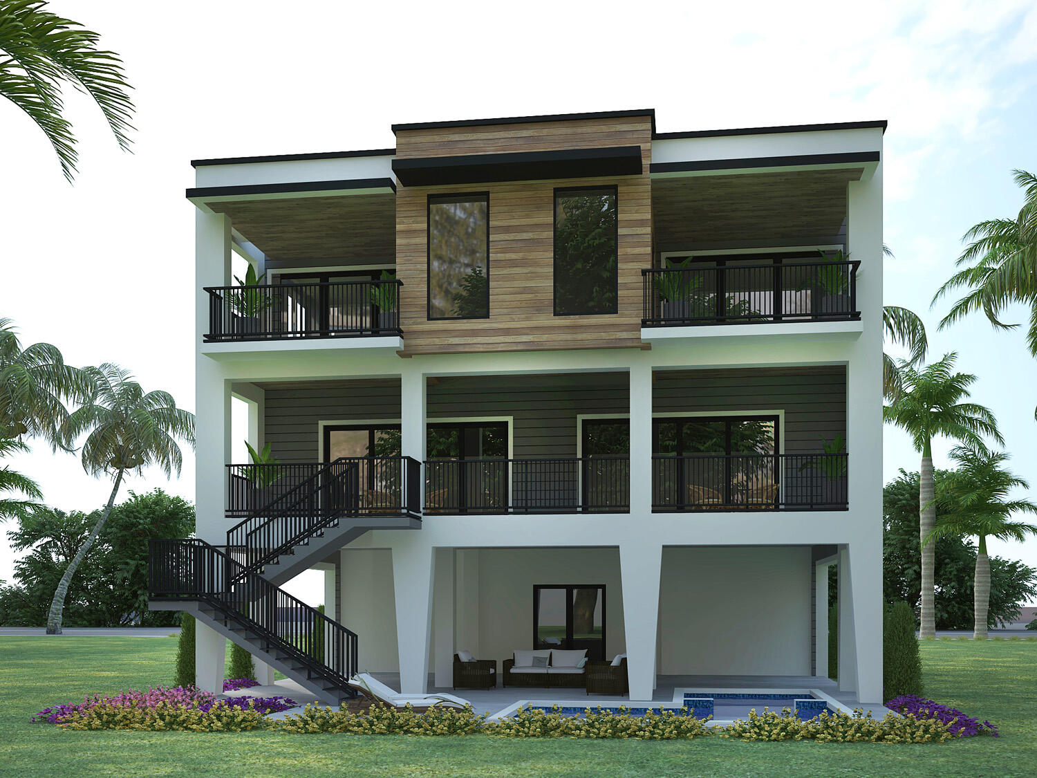 200 B 15th Circle Key Colony Beach, FL 33051 - Photo 38 of 72 a front view of house with yard