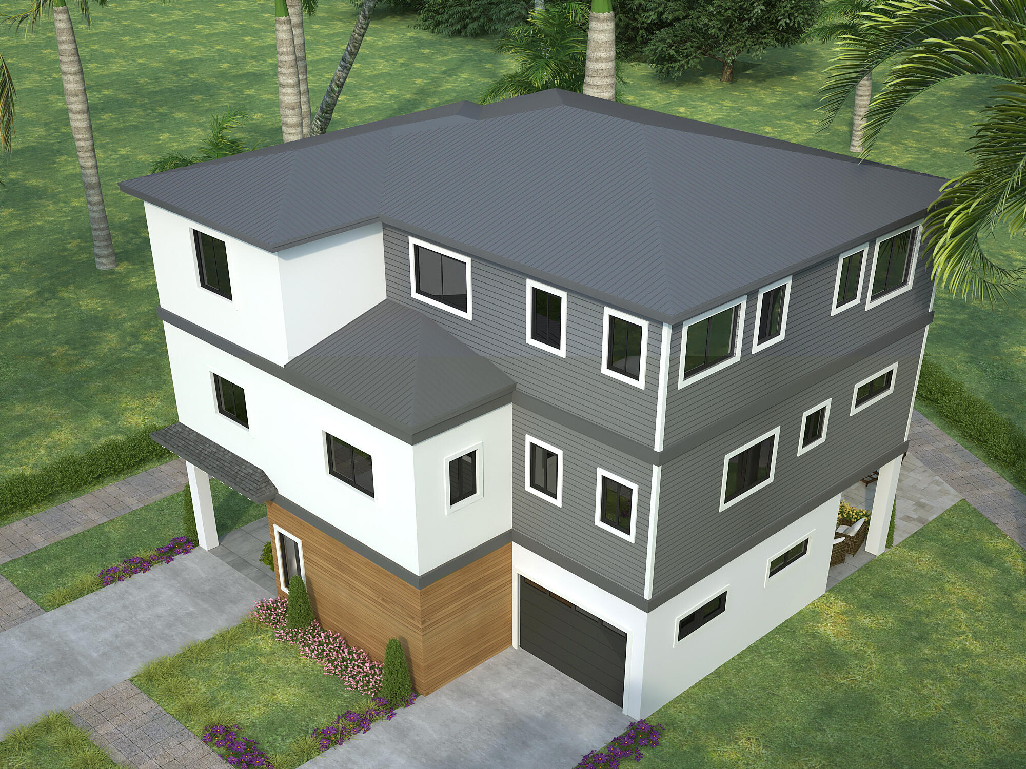 200 B 15th Circle Key Colony Beach, FL 33051 - Photo 4 of 72 a aerial view of a house with a yard