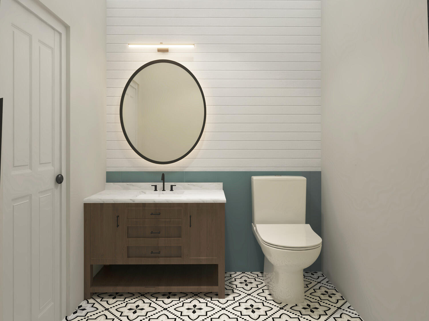 200 B 15th Circle Key Colony Beach, FL 33051 - Photo 46 of 72 a bathroom with a sink a toilet and a mirror