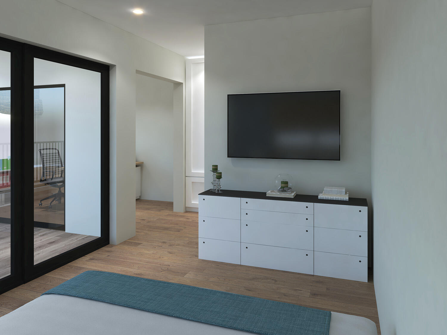 200 B 15th Circle Key Colony Beach, FL 33051 - Photo 57 of 72 a living room with flat screen tv and dresser