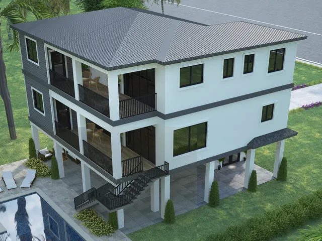 a kitchen with stainless steel appliances granite countertop a refrigerator a sink dishwasher a stove and white countertops with wooden floor