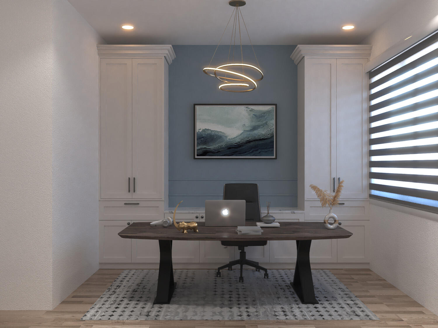 200 B 15th Circle Key Colony Beach, FL 33051 - Photo 60 of 72 a workspace room with furniture and paintings on wall