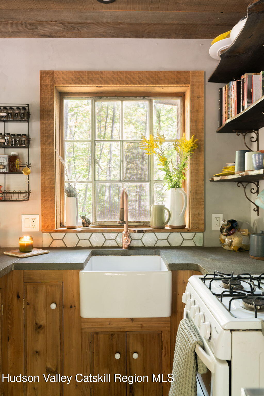 36 Cross Patch Road Willow, NY 12495 - Photo 9 of 32 a kitchen with stainless steel appliances granite countertop a sink stove and cabinets