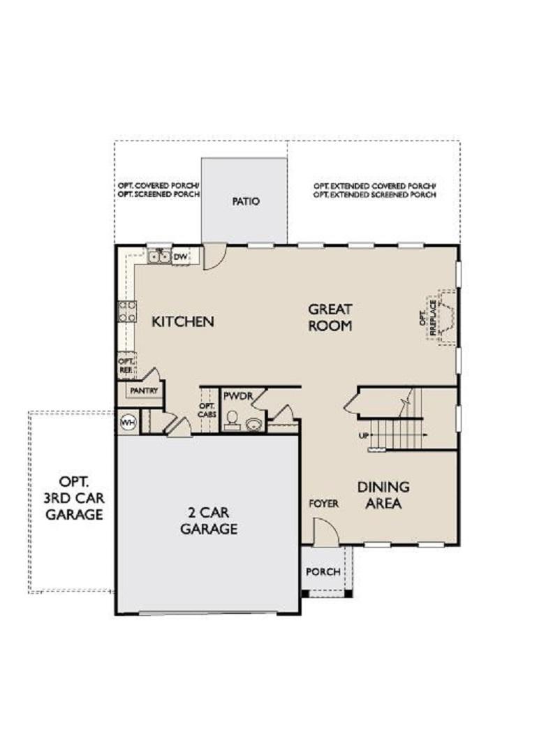 515 Abigail Street Moncks Corner, SC 29461 - Photo 10 of 11 Lincoln Floor Plan-1st Floor