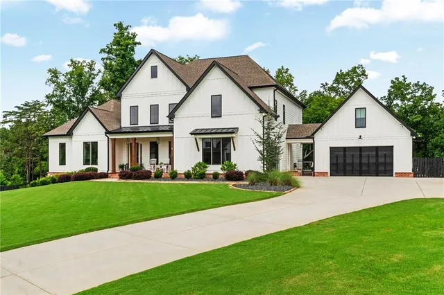 a front view of a house