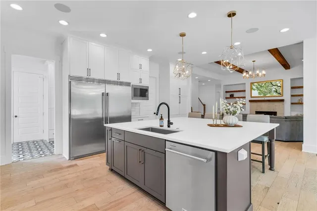 a front view of a house with a glass door