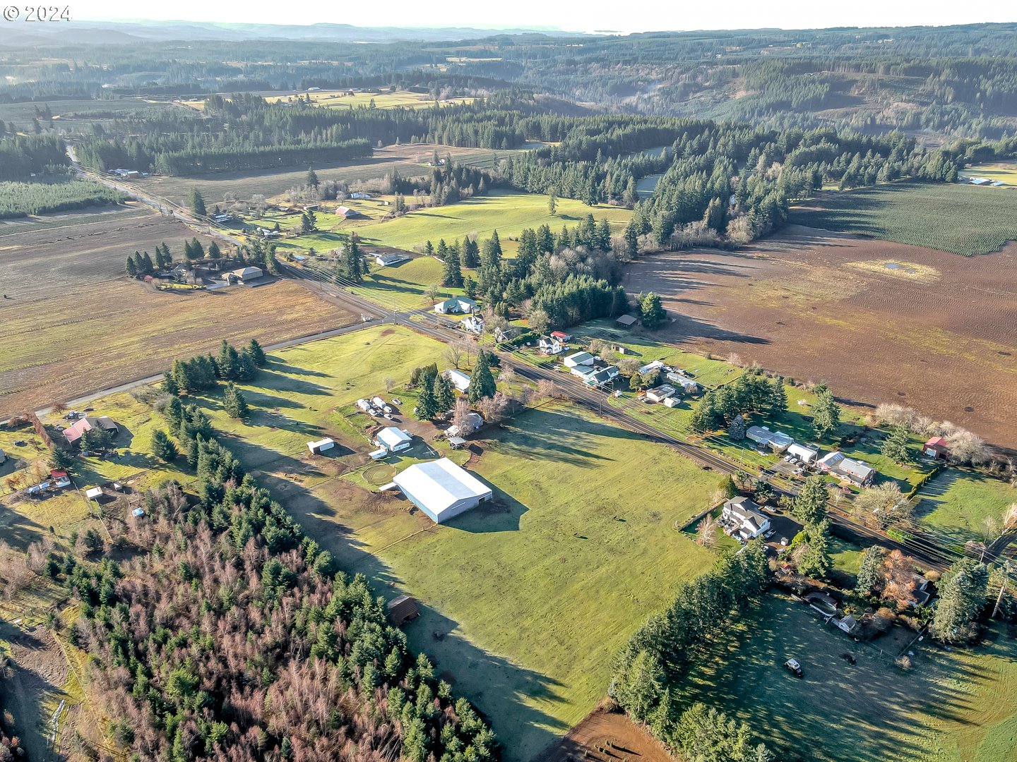 24502 South Springwater Road Estacada, OR 97023 - Photo 47 of 48 an aerial view of residential houses with outdoor space