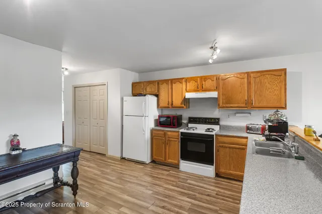 a view of wooden fence