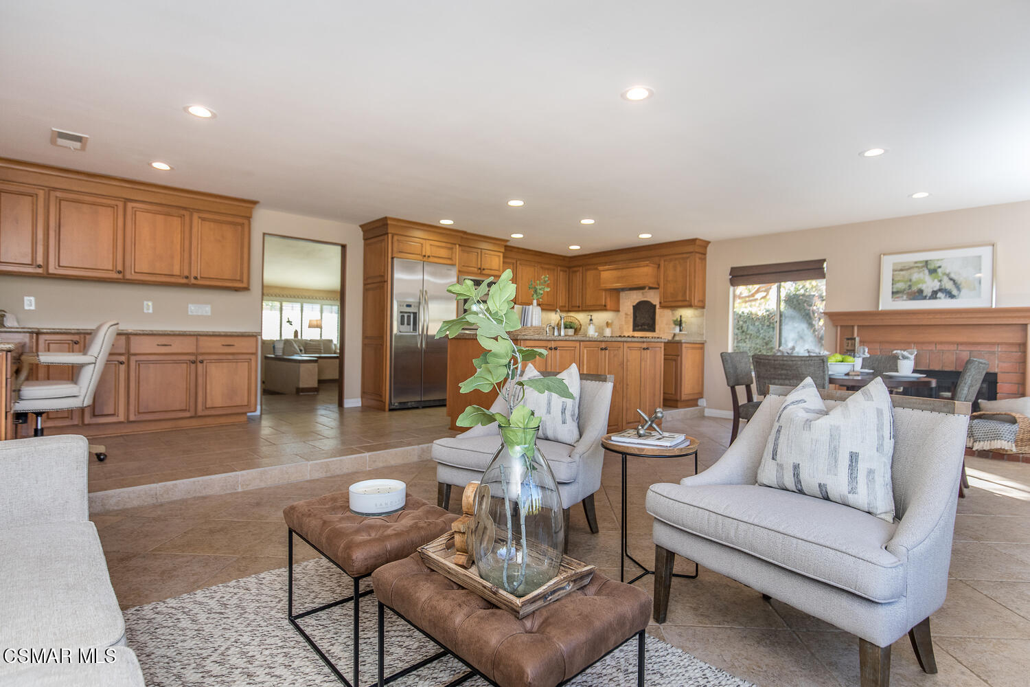 12617 Crystal Ranch Road Moorpark, CA 93021 - Photo 23 of 34 a living room with furniture and kitchen view