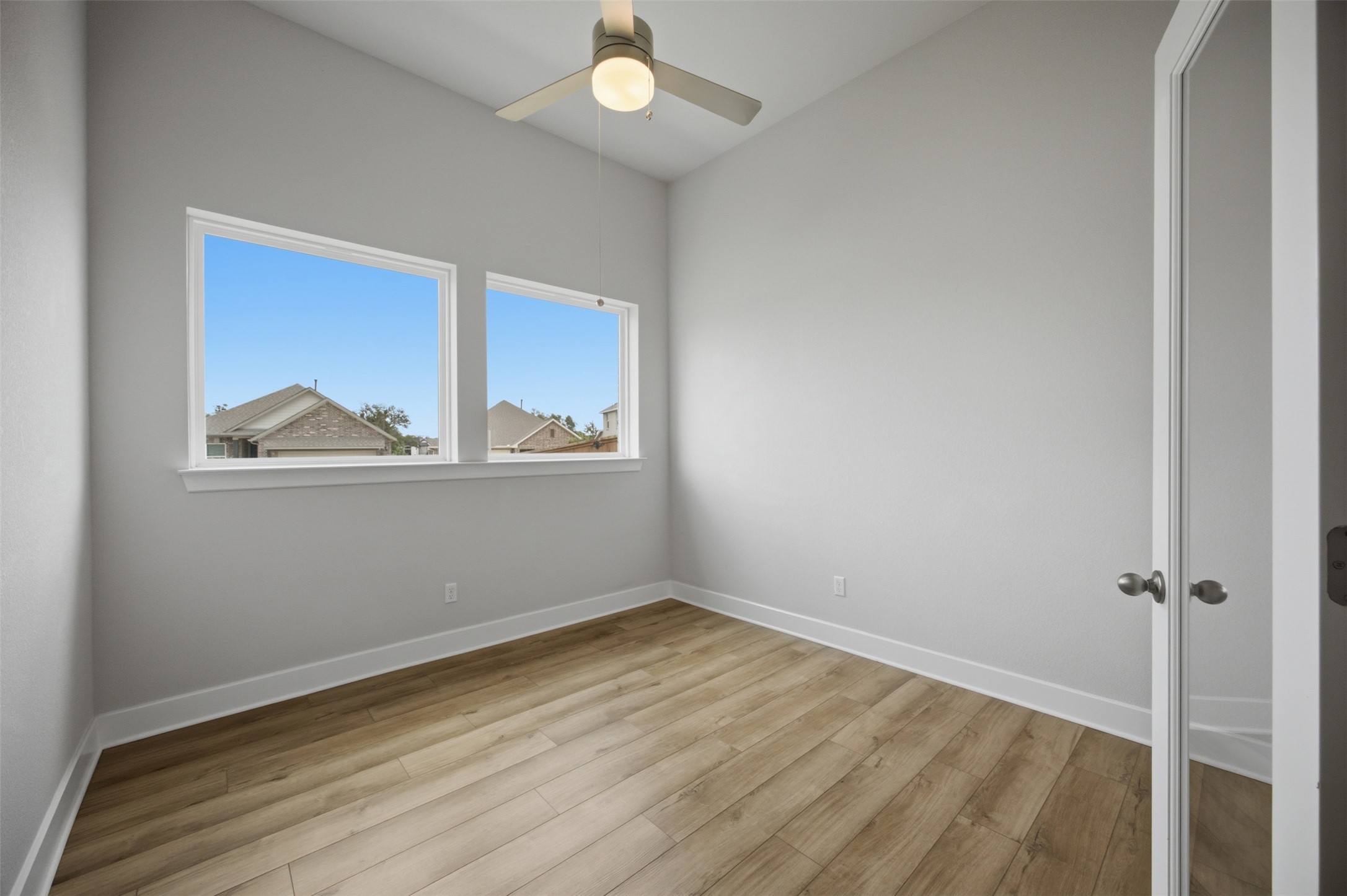 2101 Little Snake Way Georgetown, TX 78633 - Photo 8 of 37 Enjoy the comforts of a quiet private bedroom with vaulted ceilings and ample natural light.