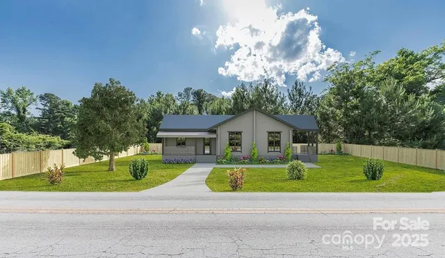 a view of a house with a patio