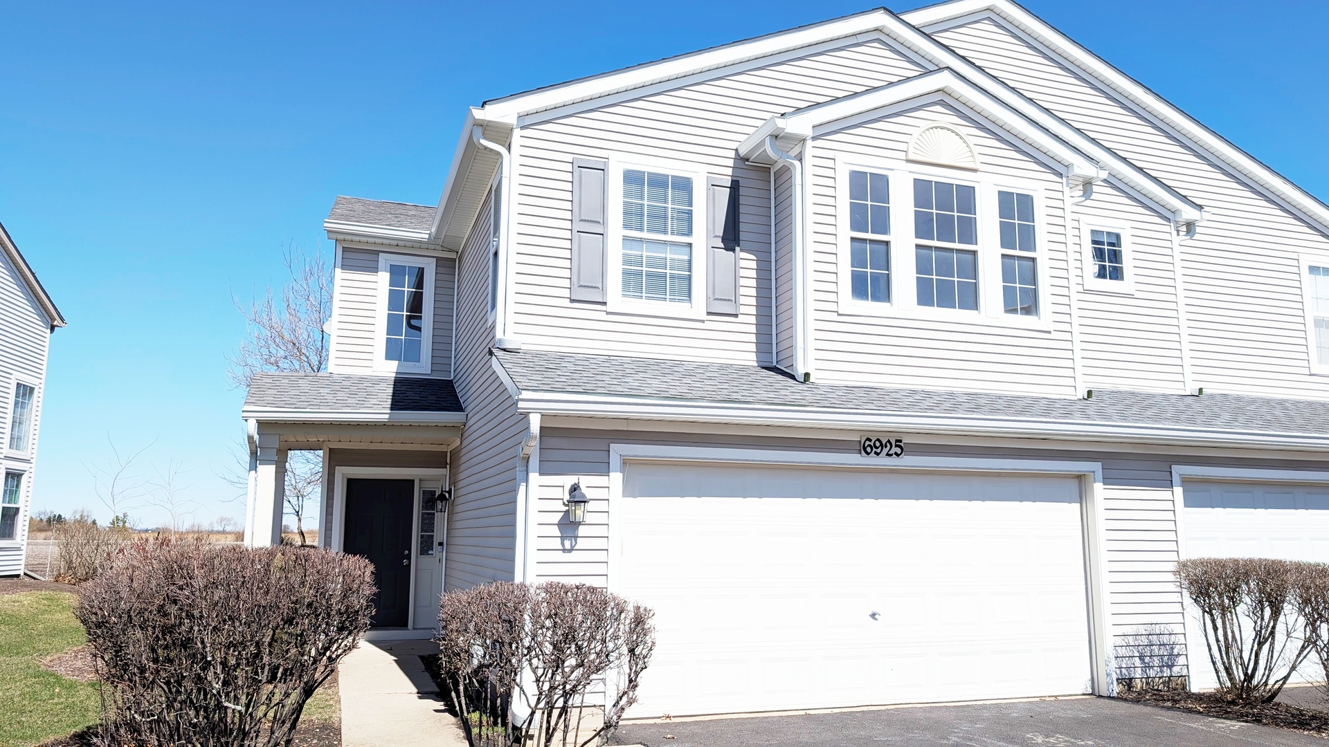 a front view of a house with balcony