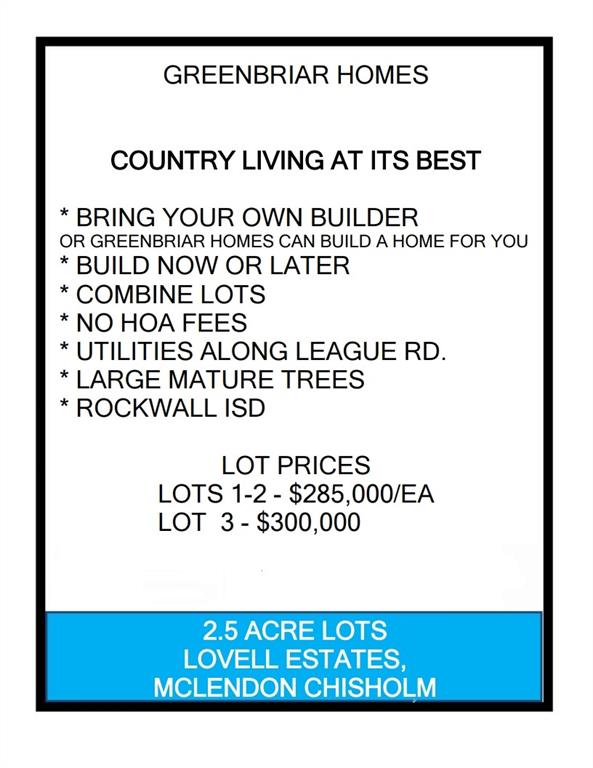 177 League Road Rockwall, TX 75032 - Photo 3 of 3 View of miscellaneous property collateral