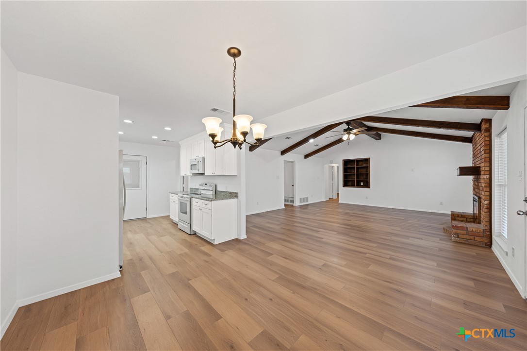 3702 Las Moras Drive Temple, TX 76502 - Photo 12 of 32 Dining Area looking to Kitchen and Living Room