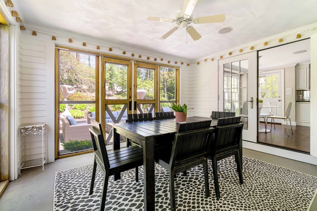 81 Hampshire Road Wellesley, MA 02481 - Photo 11 of 28 a view of a dining room with furniture window and outside view